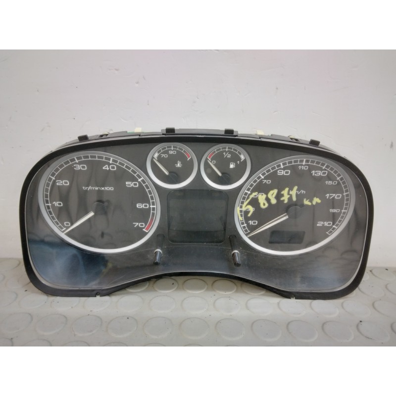 Contachilometri quadro strumenti Peugeot 307 1.6 b dal 2001 al 2005 cod p9645768480  1703686716133