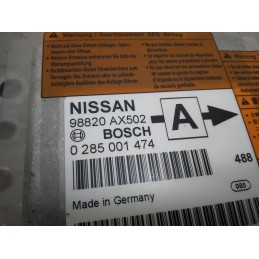 Centralina airbag Nissan Micra K12 dal 2002 al 2010 cod 0285001474 98820ax502  1705066989786