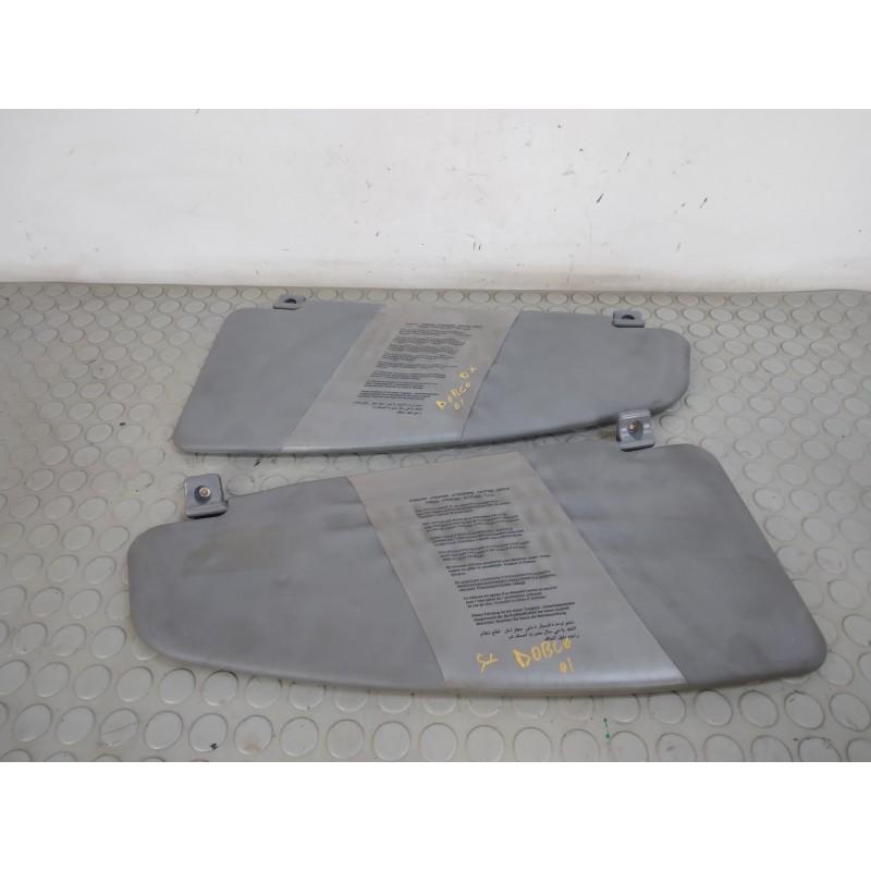 Coppia alette parasole dx sx Fiat Doblo dal 2000 al 2007  1713795139532