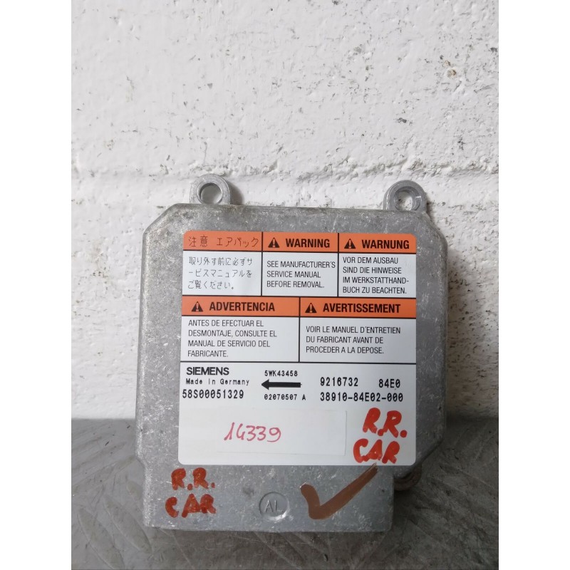 CENTRALINA AIR BAG OPEL AGILA A DEL 2005  2400000068570