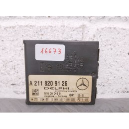 CENTRALINA MODULO ALLARME MERCEDES CLASSE C W203 DEL 2001 COD. A2118209126  2400000091929