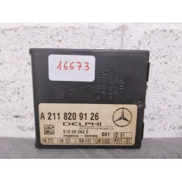 CENTRALINA MODULO ALLARME MERCEDES CLASSE C W203 DEL 2001 COD. A2118209126  2400000091929